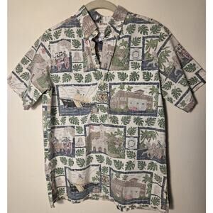 Reyn Spooner Hawaiian Shirt Dietrich Varez Honolulu Fire Dept Youth XL Rare